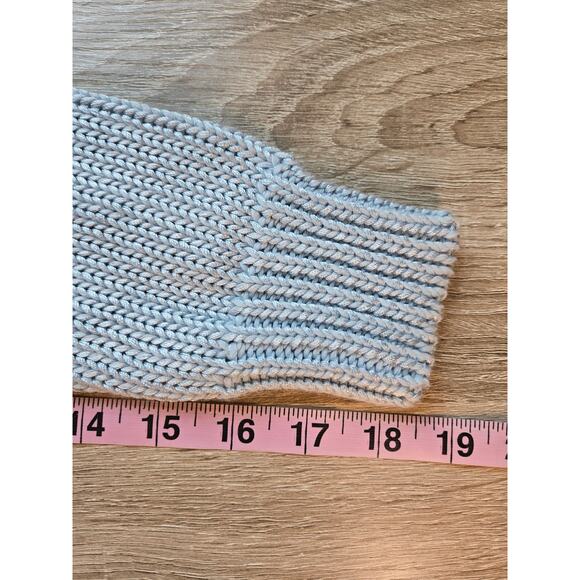 NWT ELIE TAHARI Cotton Rayon Knit Pullover Sweater Small Ice Blue Soft Office - Picture 11 of 12